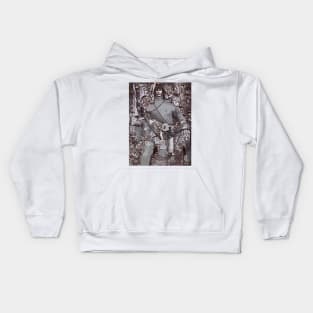 Artwork from East Jesus in Slab City California Kids Hoodie